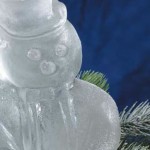 Snowman ice sculpture reusable ice sculpture mold